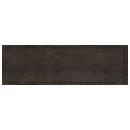 vidaXL Tischplatte 200x60x(2-6) cm Massivholz Behandelt Baumkante