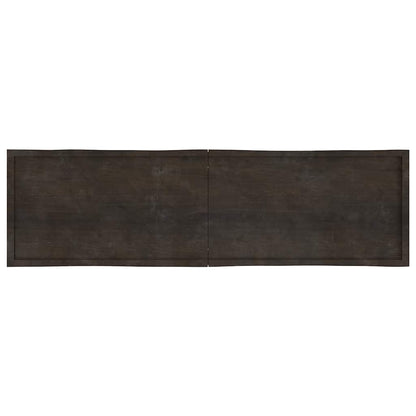 vidaXL Tischplatte 220x60x(2-4) cm Massivholz Behandelt Baumkante