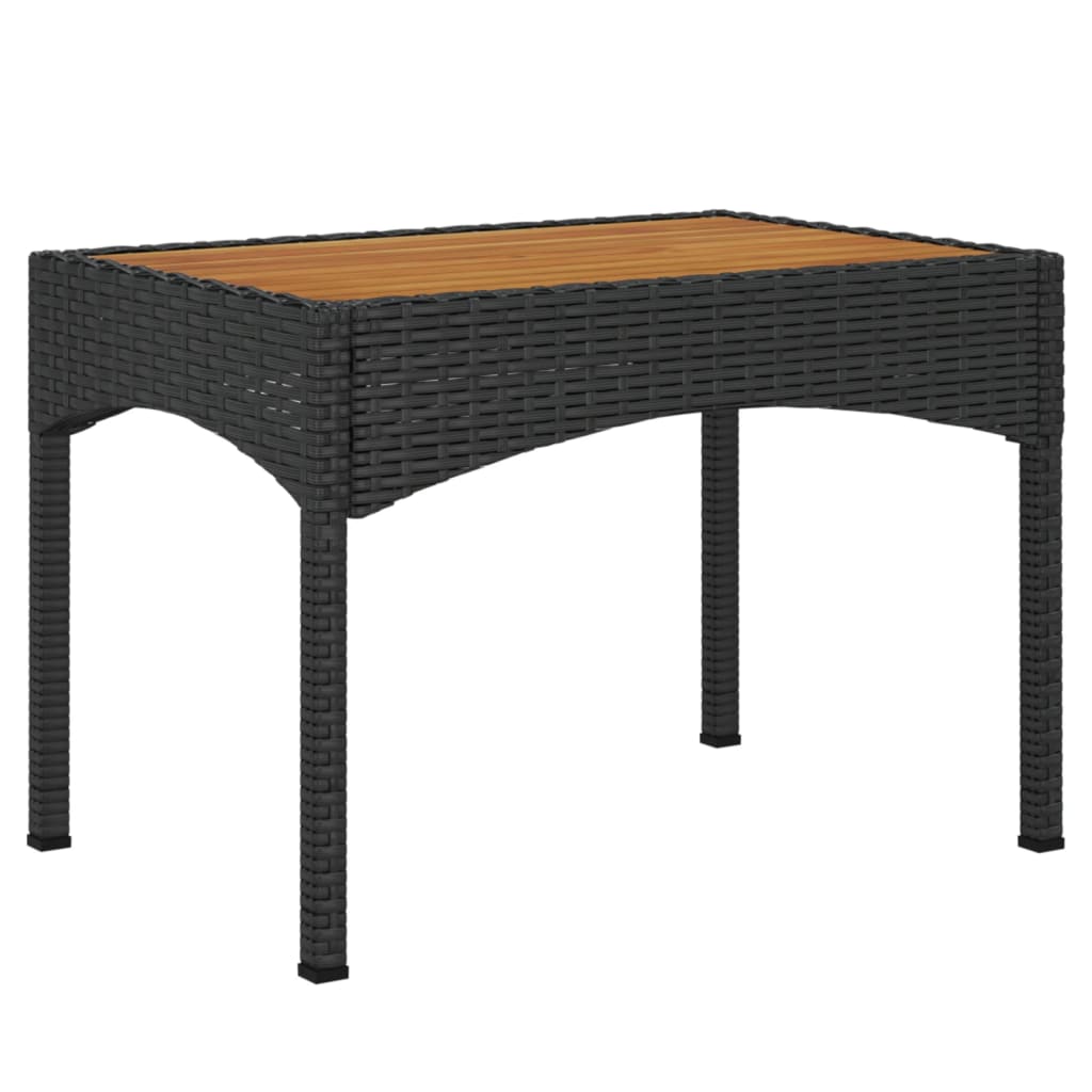 vidaXL 5-tlg. Garten-Essgruppe mit Kissen Schwarz Poly Rattan