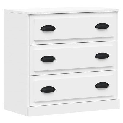vidaXL Enfilades 3 pcs Blanc Bois d'ingénierie