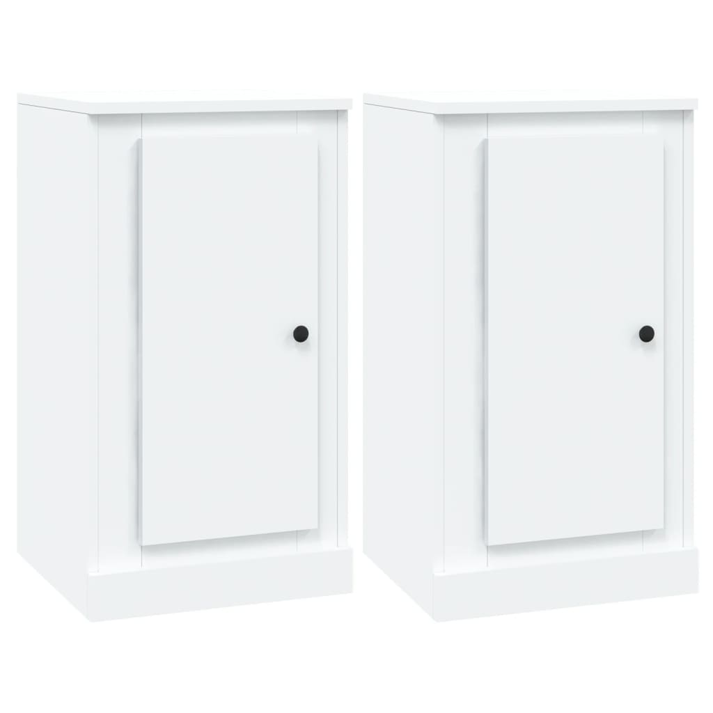 vidaXL Enfilades 3 pcs Blanc Bois d'ingénierie