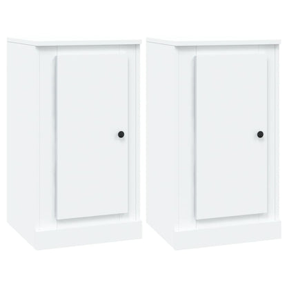 vidaXL Enfilades 3 pcs Blanc Bois d'ingénierie