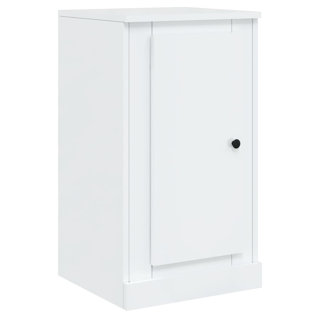 vidaXL Buffets 3 pcs Blanc brillant Bois d'ingénierie