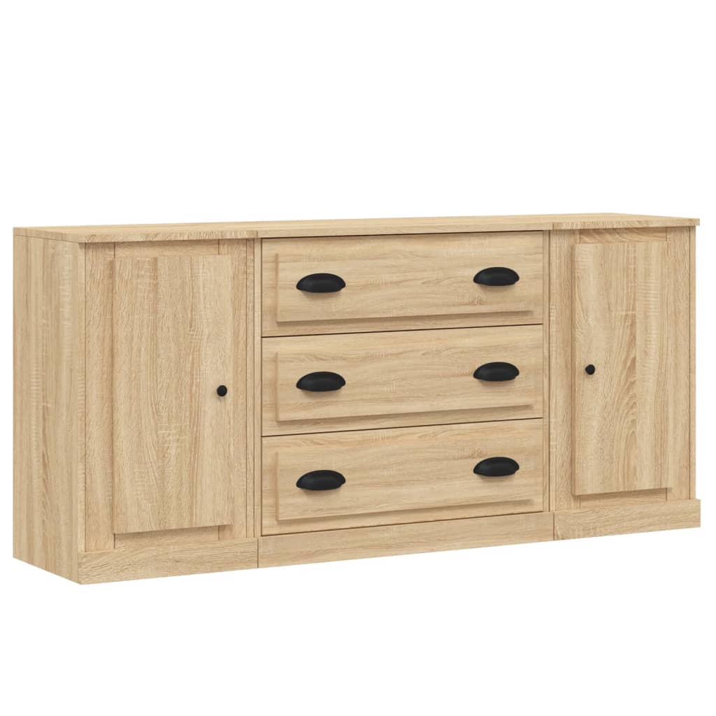 vidaXL Commodes 3 pcs. Aggloméré chêne sonoma