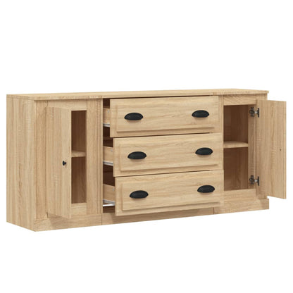 vidaXL Commodes 3 pcs. Aggloméré chêne sonoma