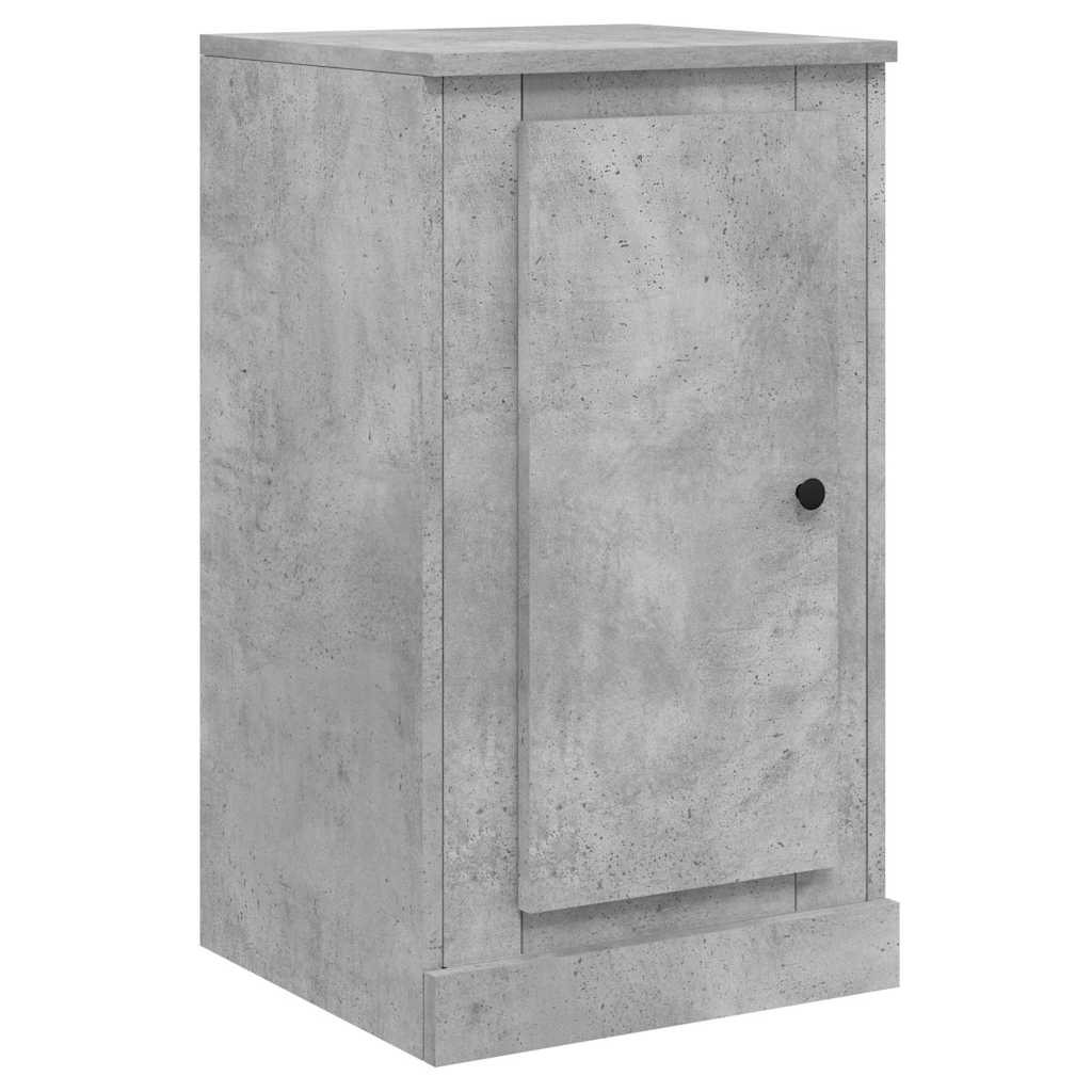 vidaXL Commodes 3 pcs Gris béton Bois d'ingénierie