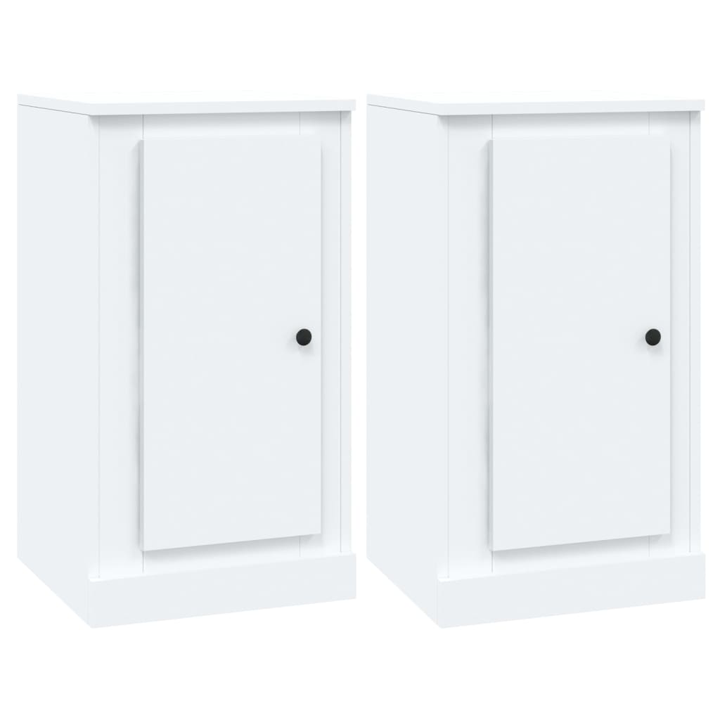 vidaXL Sideboards 3 Stk. Weiß Holzwerkstoff