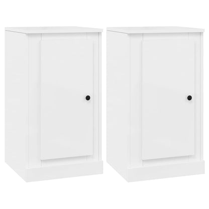 vidaXL Buffets 3 pcs Blanc brillant Bois d'ingénierie