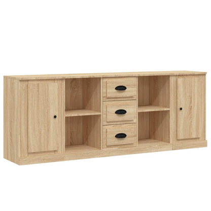 vidaXL Commodes 3 pcs. Aggloméré chêne sonoma