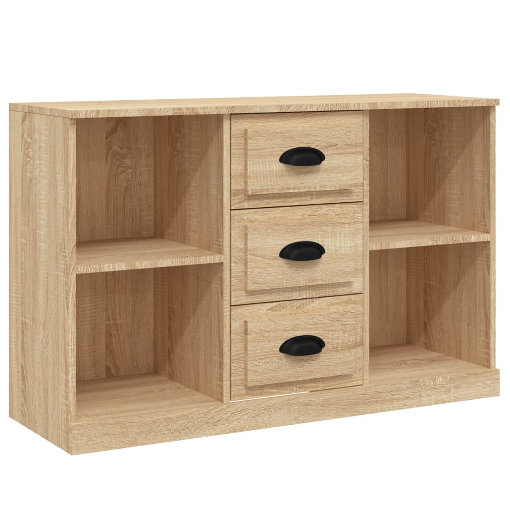 vidaXL Commodes 3 pcs. Aggloméré chêne sonoma