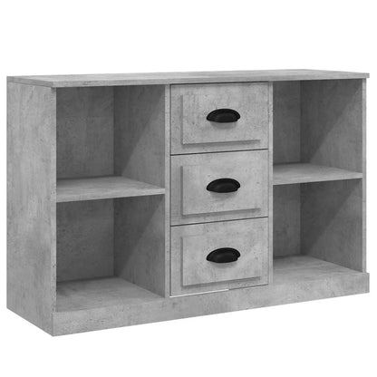 vidaXL Sideboards 3 Stk. Betongrau Holzwerkstoff