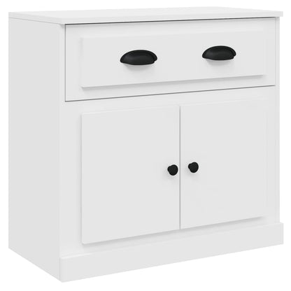 vidaXL Enfilades 3 pcs Blanc Bois d'ingénierie
