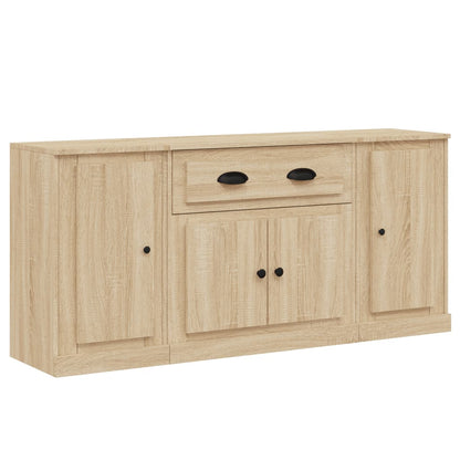 vidaXL Sideboards 3 Stk. Sonoma-Eiche Holzwerkstoff