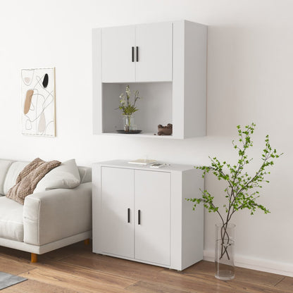 vidaXL Highboard blanc Bois d'ingénierie