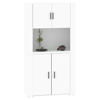 vidaXL Highboard blanc Bois d'ingénierie