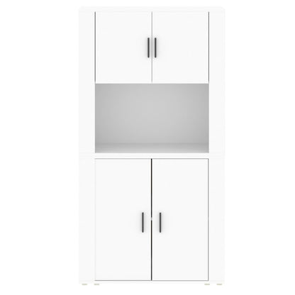 vidaXL Highboard blanc Bois d'ingénierie