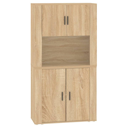 vidaXL Highboard en aggloméré coloris chêne Sonoma