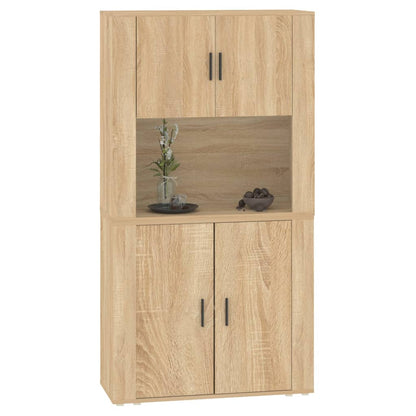 vidaXL Highboard en aggloméré coloris chêne Sonoma