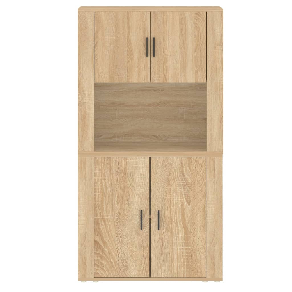 vidaXL Highboard en aggloméré coloris chêne Sonoma