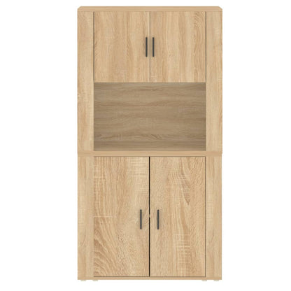 vidaXL Highboard en aggloméré coloris chêne Sonoma