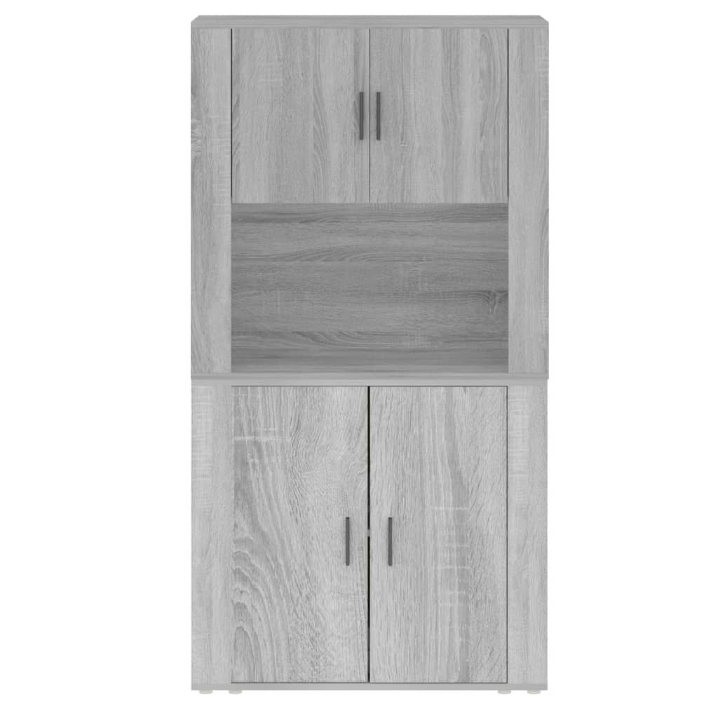 vidaXL Buffet haut gris en bois d'ingénierie Sonoma