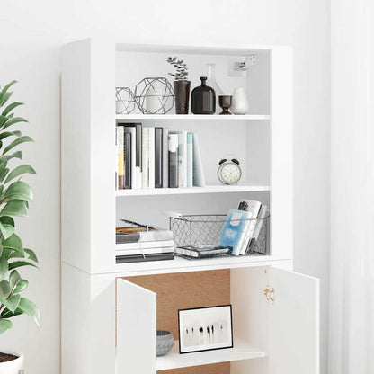 vidaXL Highboard blanc Bois d'ingénierie