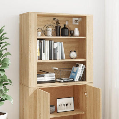 vidaXL Highboard en aggloméré coloris chêne Sonoma