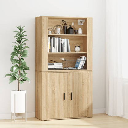 vidaXL Highboard en aggloméré coloris chêne Sonoma