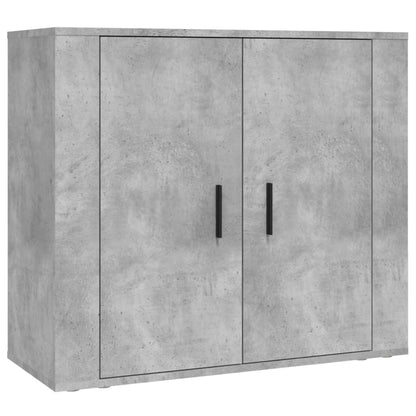 vidaXL Bahut gris béton en bois d'ingénierie
