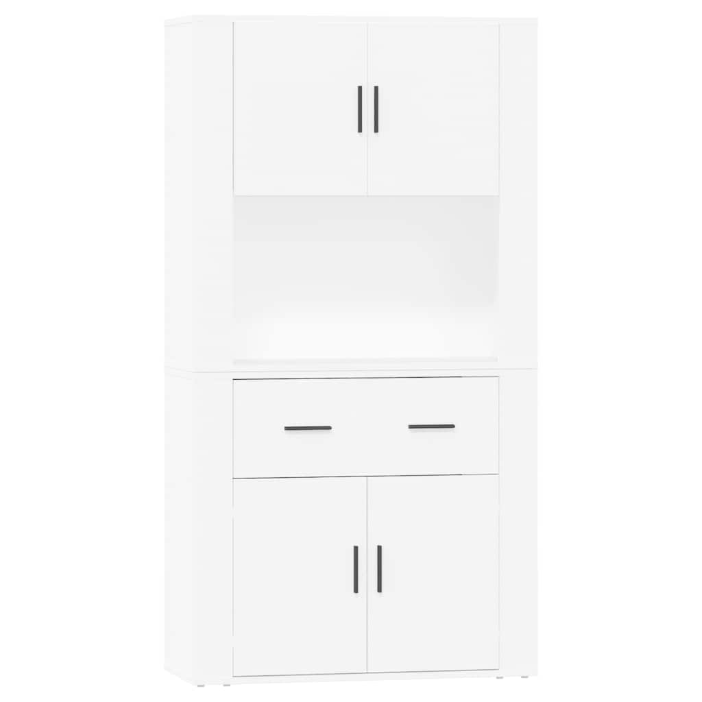 vidaXL Highboard blanc Bois d'ingénierie