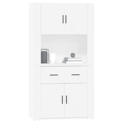 vidaXL Highboard blanc Bois d'ingénierie