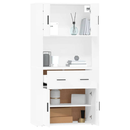 vidaXL Highboard blanc Bois d'ingénierie