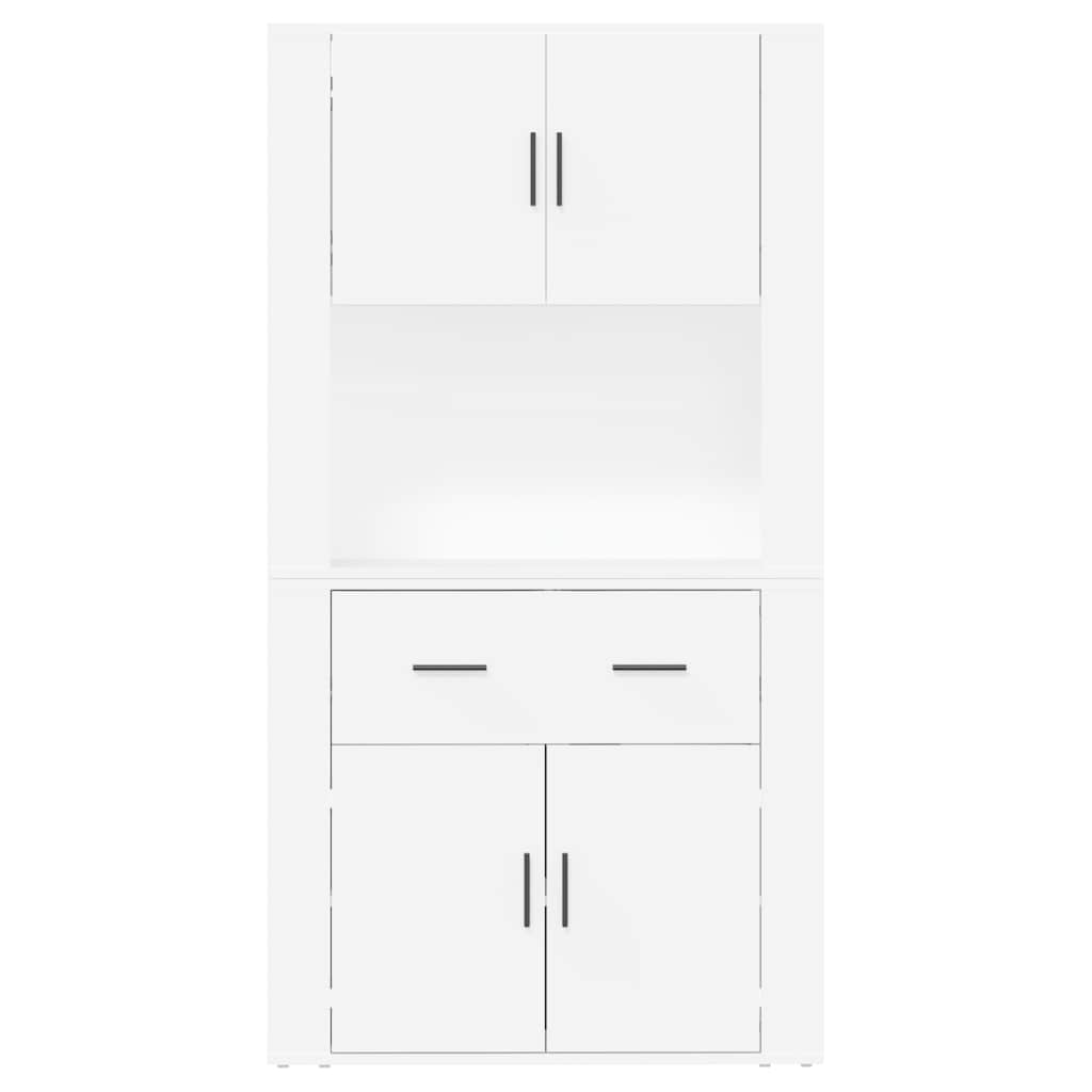 vidaXL Highboard blanc Bois d'ingénierie