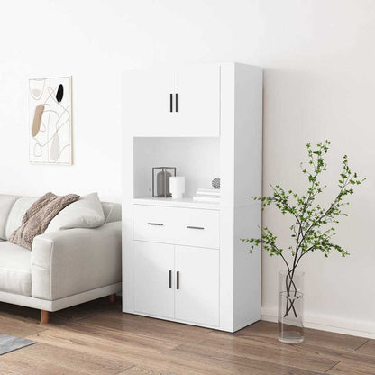 vidaXL Highboard blanc Bois d'ingénierie