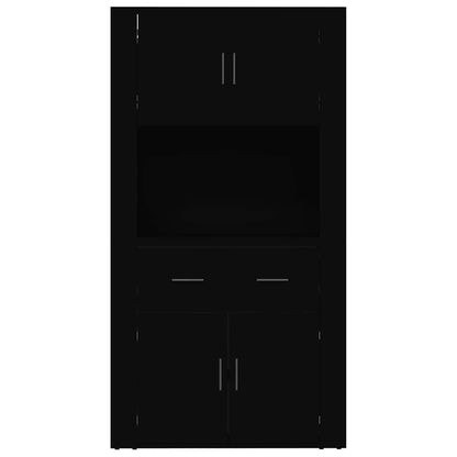 vidaXL Highboard Schwarz Holzwerkstoff