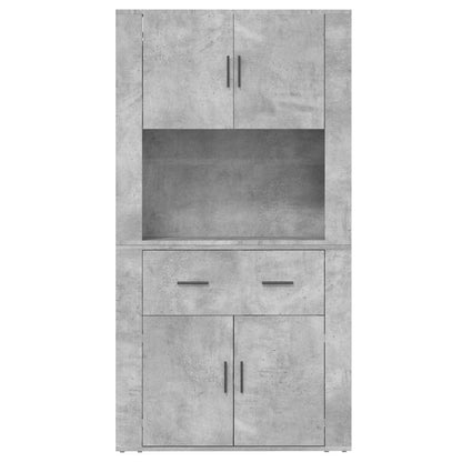 vidaXL Bahut gris béton en bois d'ingénierie
