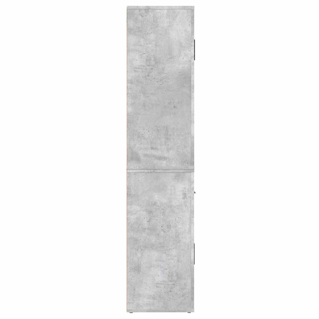 vidaXL Bahut gris béton en bois d'ingénierie