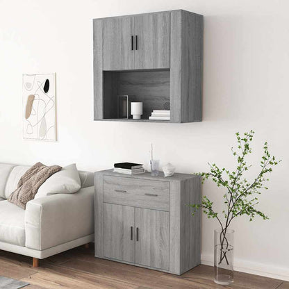 vidaXL Buffet haut gris en bois d'ingénierie Sonoma