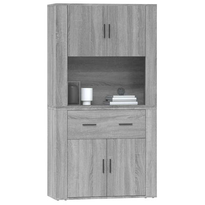 vidaXL Buffet haut gris en bois d'ingénierie Sonoma