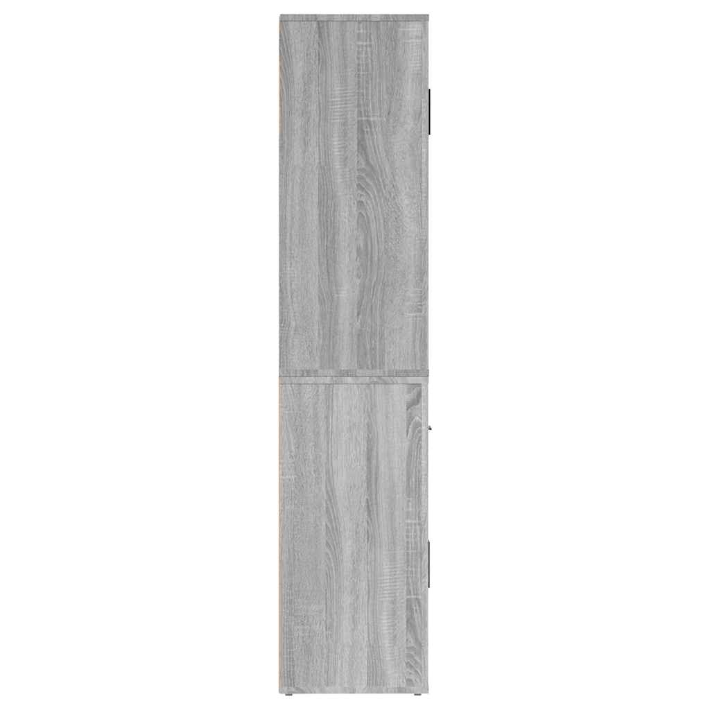 vidaXL Buffet haut gris en bois d'ingénierie Sonoma