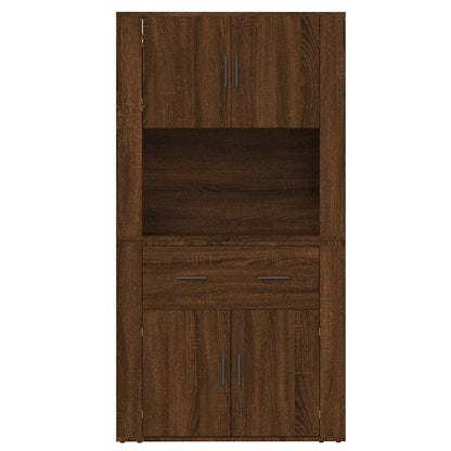 vidaXL Highboard Braun Eichen-Optik Holzwerkstoff
