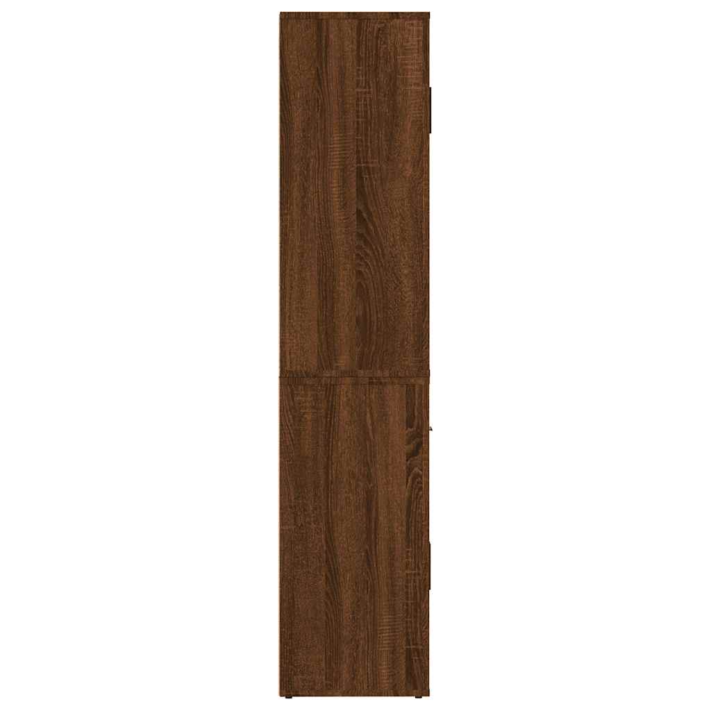 vidaXL Highboard Braun Eichen-Optik Holzwerkstoff