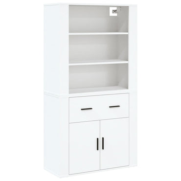 vidaXL Highboard blanc Bois d'ingénierie