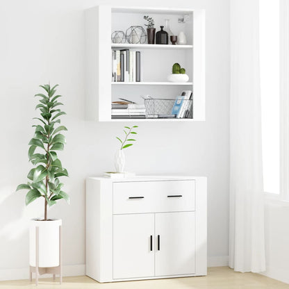 vidaXL Highboard blanc Bois d'ingénierie