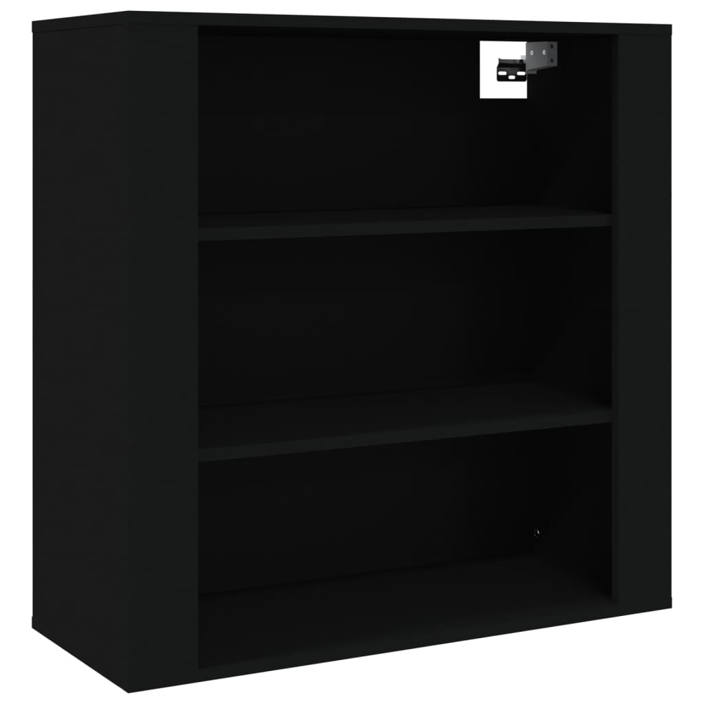 vidaXL Buffet haut noir en bois d'ingénierie