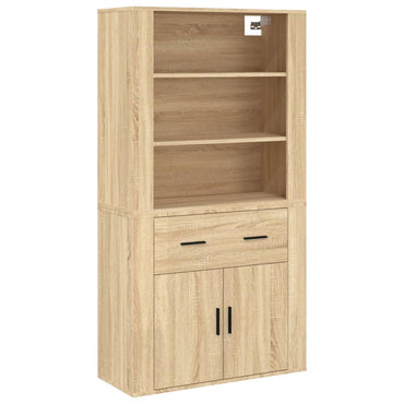 vidaXL Highboard en aggloméré coloris chêne Sonoma