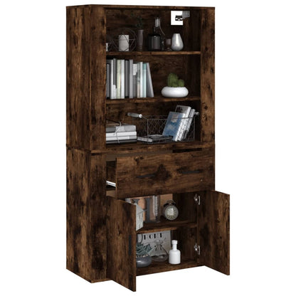 vidaXL Highboard Räuchereiche Holzwerkstoff