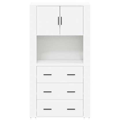 vidaXL Highboard blanc Bois d'ingénierie