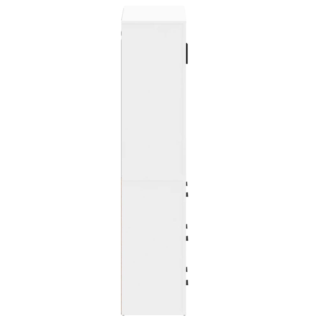 vidaXL Highboard blanc Bois d'ingénierie