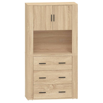 vidaXL Highboard en aggloméré coloris chêne Sonoma